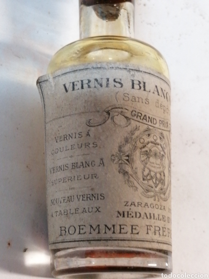 Botellas antiguas: Vernis Blanco A Sup - Foto 3