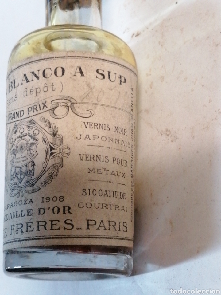 Botellas antiguas: Vernis Blanco A Sup - Foto 4