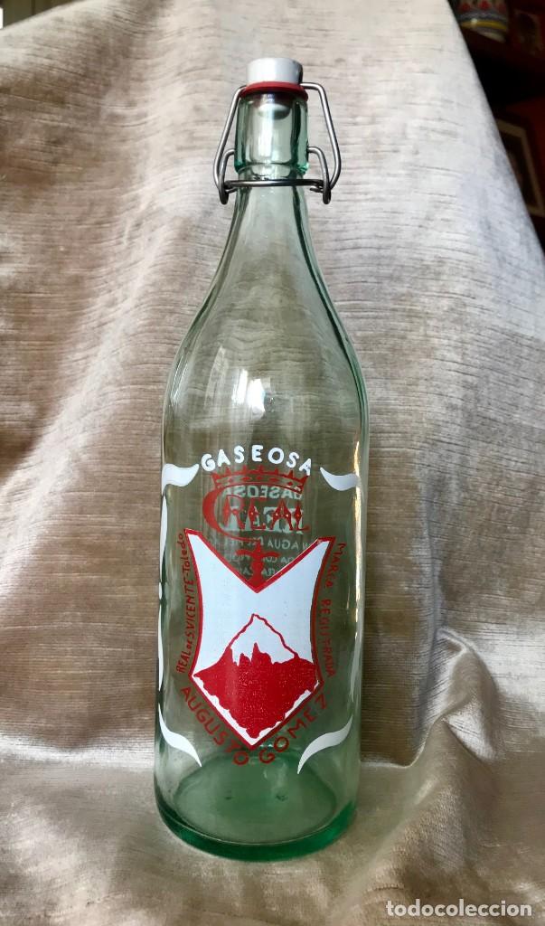 Botellas antiguas: ANTIGUA BOTELLA DE GASEOSA.- REAL.- - Foto 1
