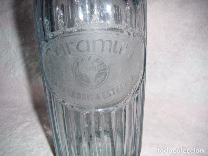 Botellas antiguas: Sifon de cristal - Foto 2