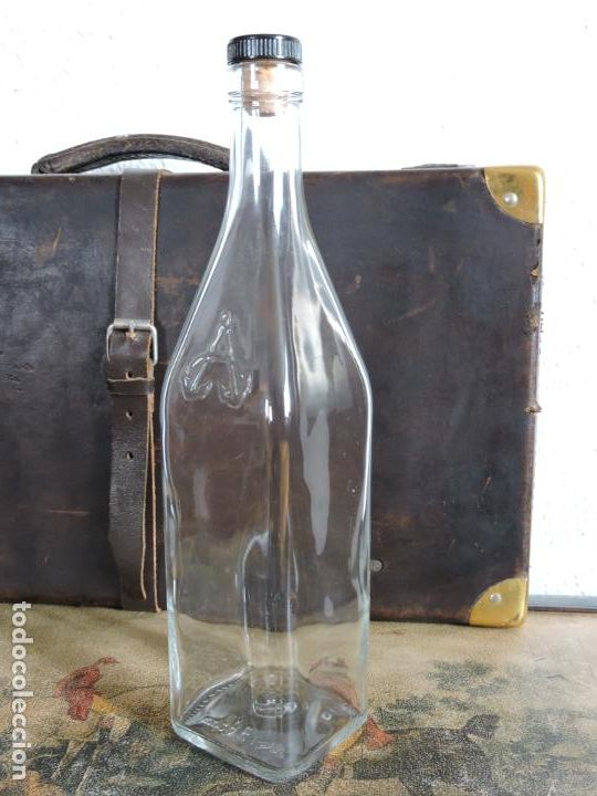 Botellas antiguas: BOTELLA CRISTAL GRABADA. - Foto 4