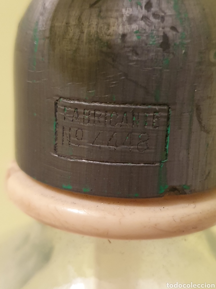 Botellas antiguas: SIFON REALIZADO EN CRISTAL - Foto 2