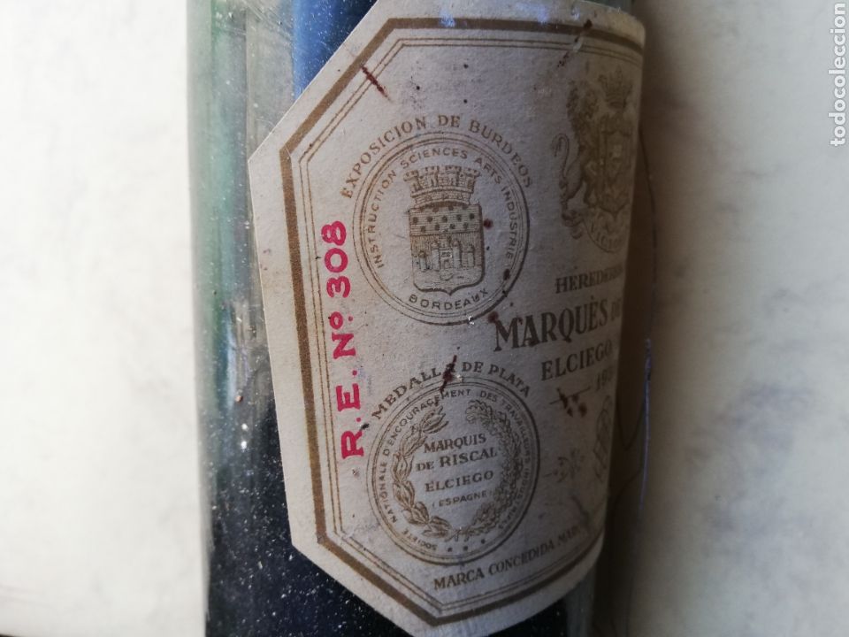 Botellas antiguas: MARQUES DE RISCAL - A&Ntilde;O 1930 - - Foto 5