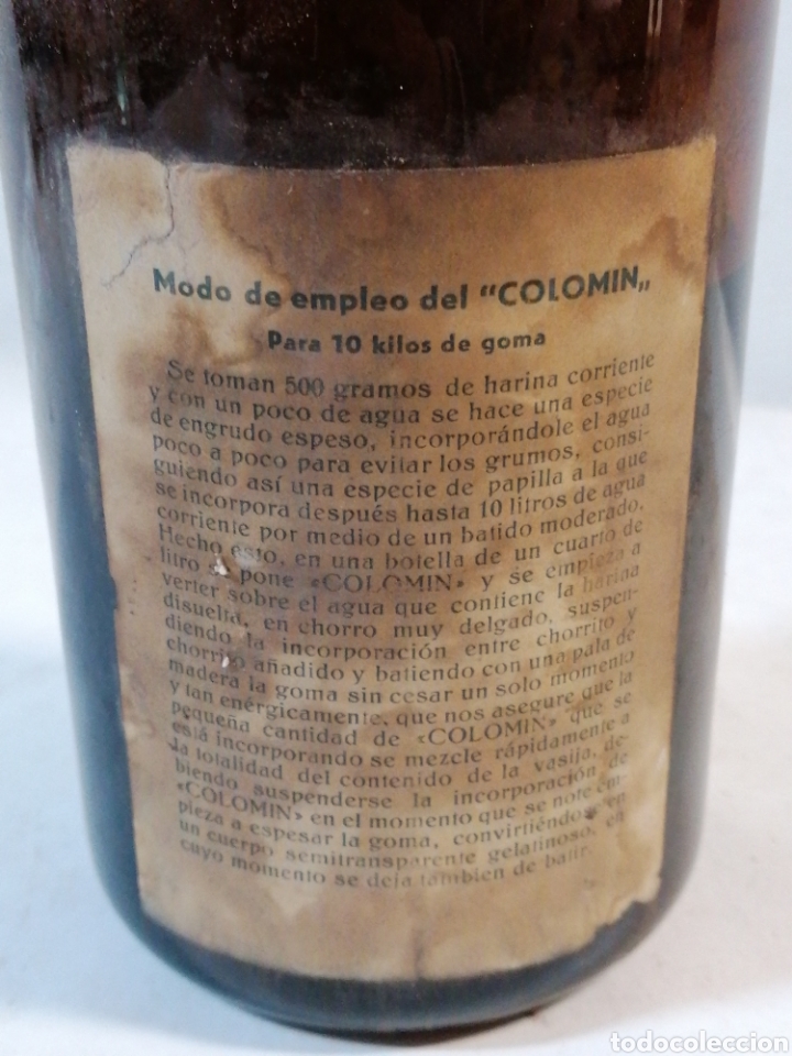 Botellas antiguas: Botella colomin - Foto 4