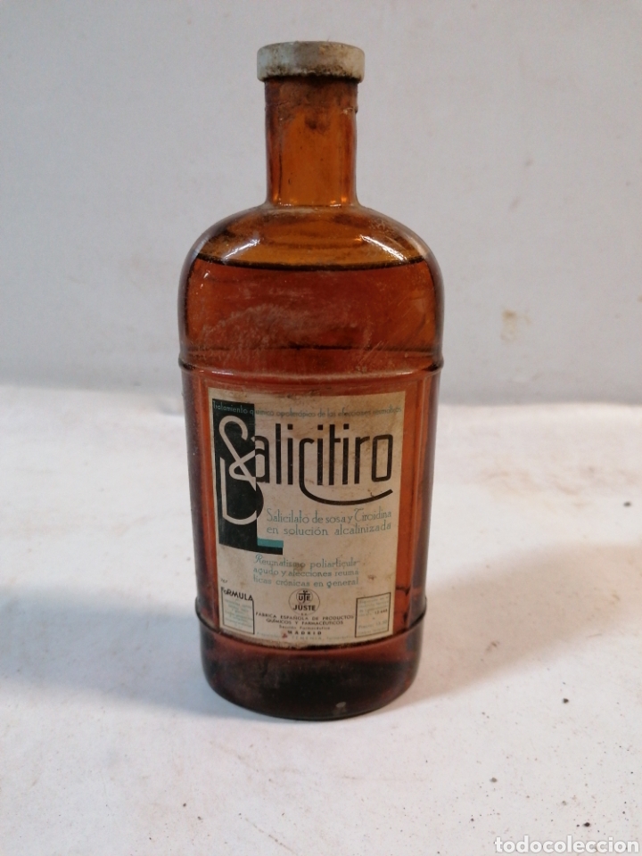 Botellas antiguas: Botella Saliritiro - Foto 1