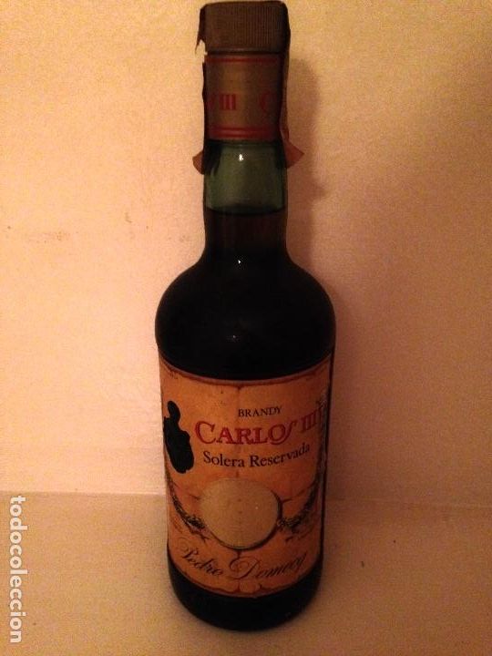 Botellas antiguas: Brandy Carlos lll solera reservada - Foto 1