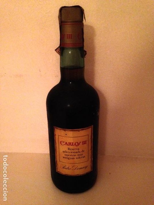 Botellas antiguas: Brandy Carlos lll solera reservada - Foto 2