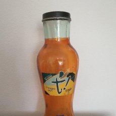 Botellas antiguas: BOTELLA DE TE NEGRO DE CRISTAL Y TAPON . Lote 194995238