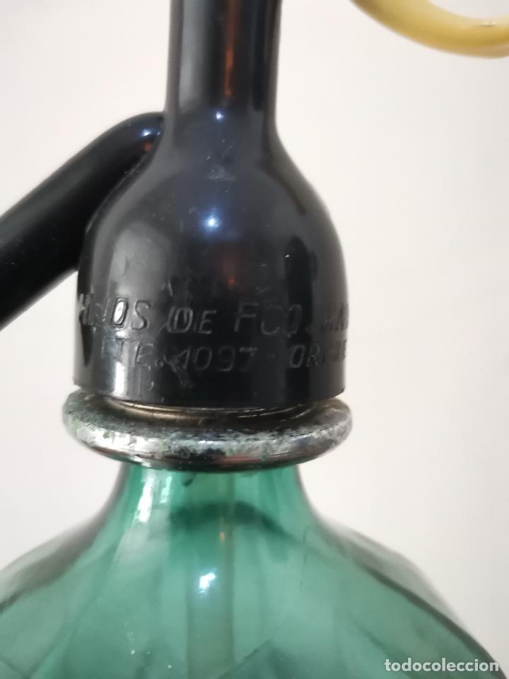 Botellas antiguas: SIF&Oacute;N E.BARRANCA - BARCELONA - Foto 3