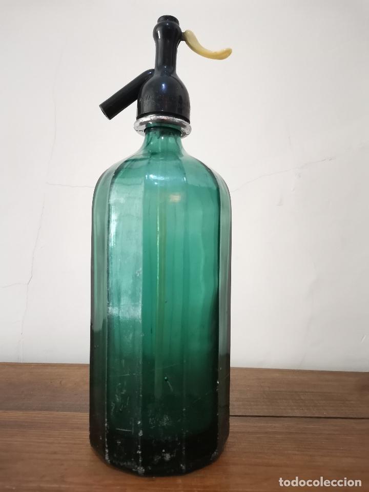 Botellas antiguas: SIF&Oacute;N E.BARRANCA - BARCELONA - Foto 1