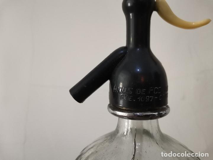 Botellas antiguas: SIF&Oacute;N ESPUMOSOS LA FLOR DE MURCIA - Foto 3