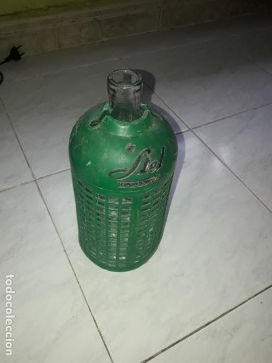 Botellas antiguas: ANTIGUA BOTELLA SIF&Oacute;N - Foto 1