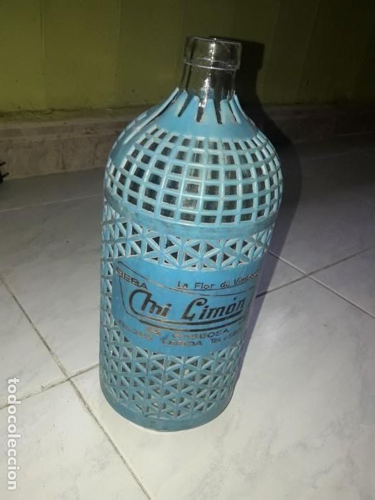Botellas antiguas: ANTIGUA BOTELLA SIF&Oacute;N - Foto 1