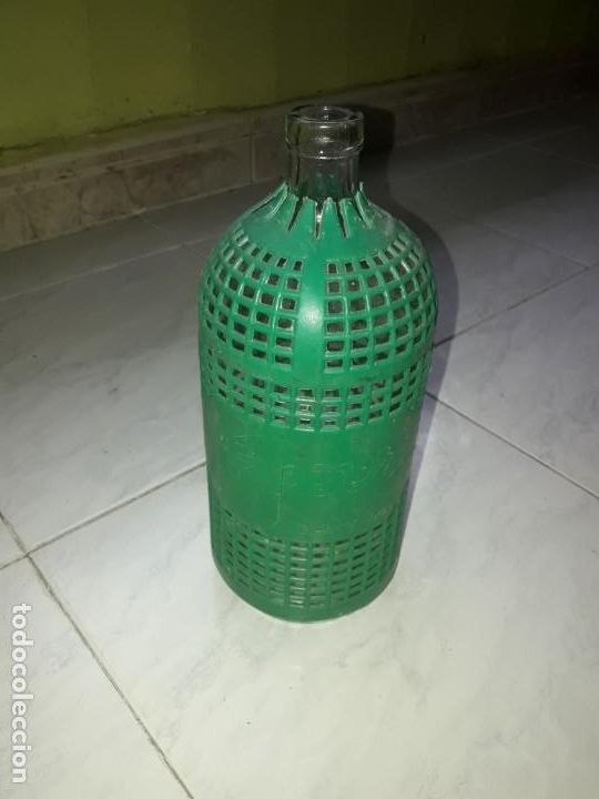 Botellas antiguas: ANTIGUA BOTELLA SIF&Oacute;N - Foto 1