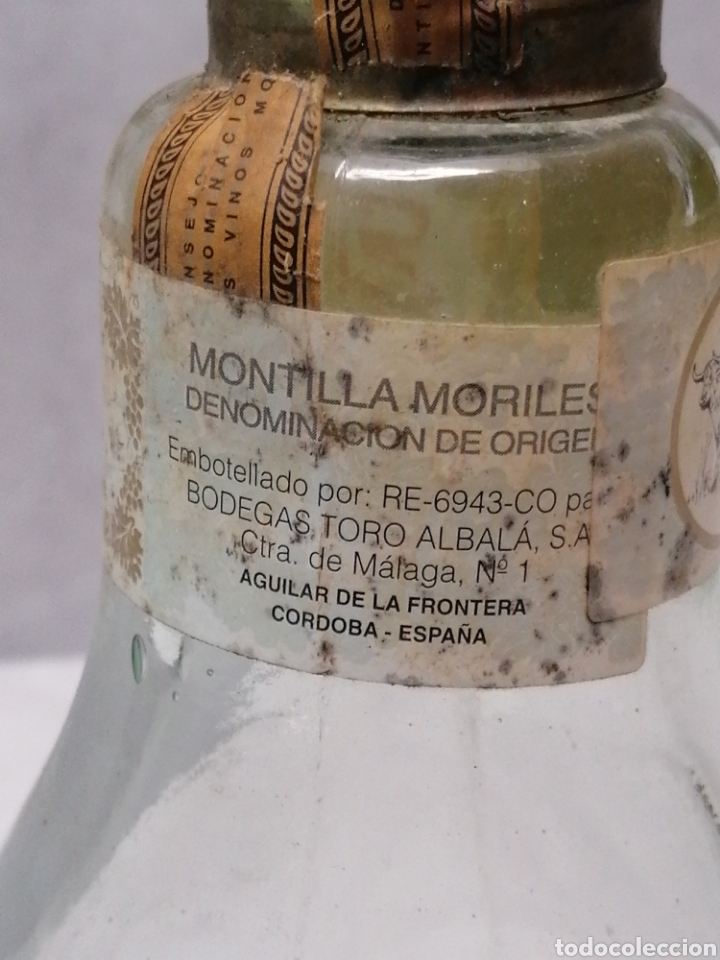 Botellas antiguas: Botella Montilla el&eacute;ctrico - Foto 4