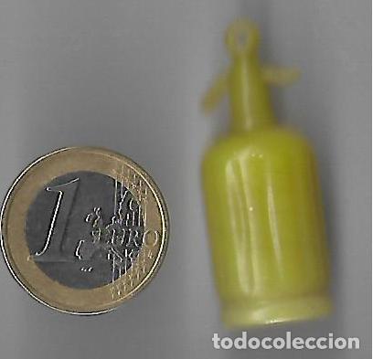 Botellas antiguas: MINI SIFON DE PLASTICO AMARILLO - Foto 1