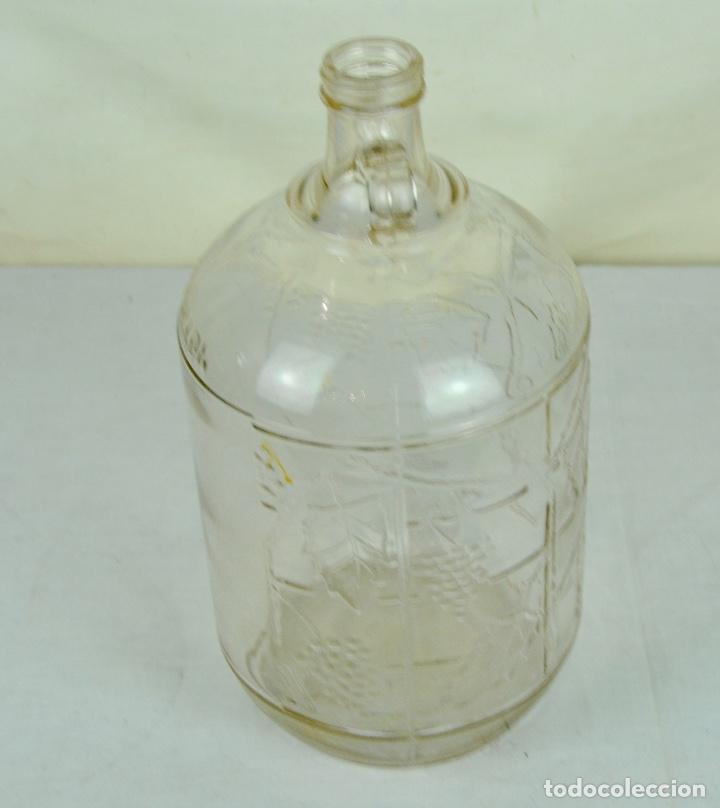 Botellas antiguas: Damajuana inglesa con dos asas - Foto 4