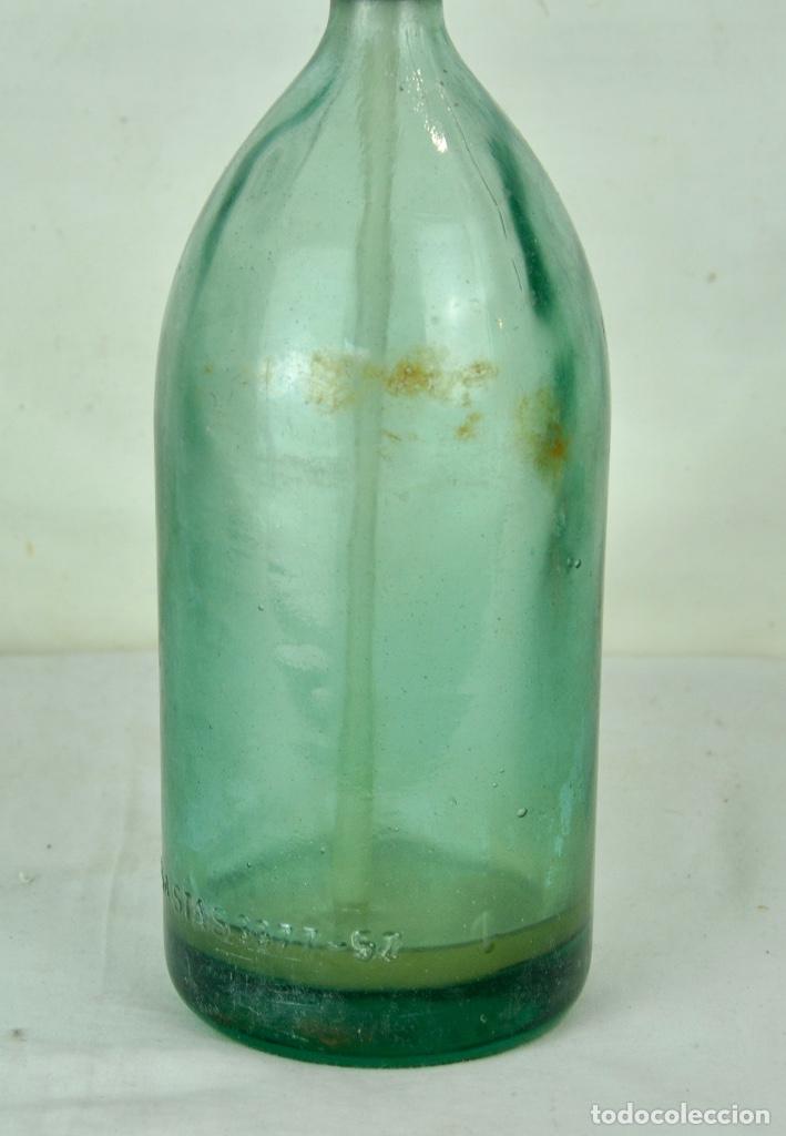 Botellas antiguas: Sifon de Rumania en verde - Foto 3