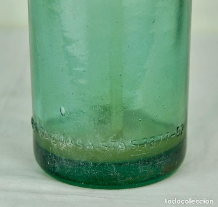 Botellas antiguas: Sifon de Rumania en verde - Foto 4