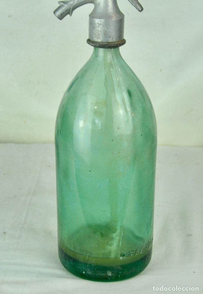 Botellas antiguas: Sifon de Rumania en verde - Foto 7