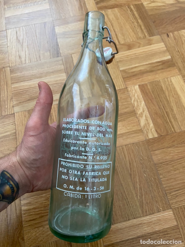 Botellas antiguas: Botella espumosos Azafor 1 l - Foto 5