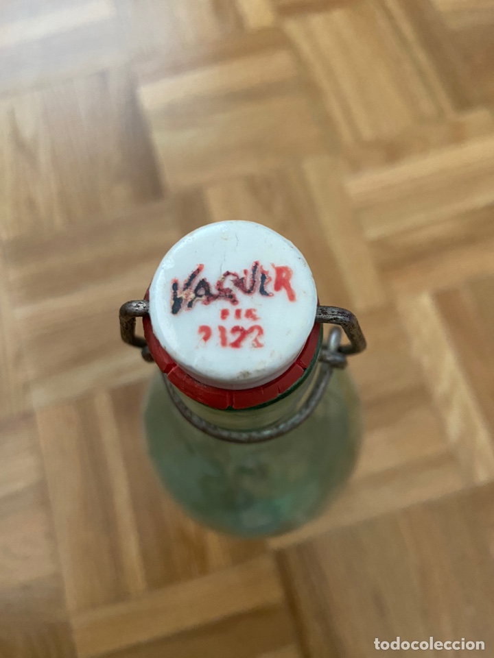 Botellas antiguas: Botella carb&oacute;nicas Vaquer 1 litro - Foto 7