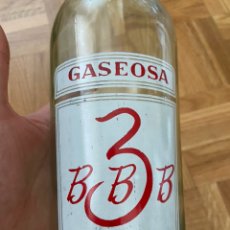 Botellas antiguas: BOTELLA DE GASEOSA TRES BES BBB