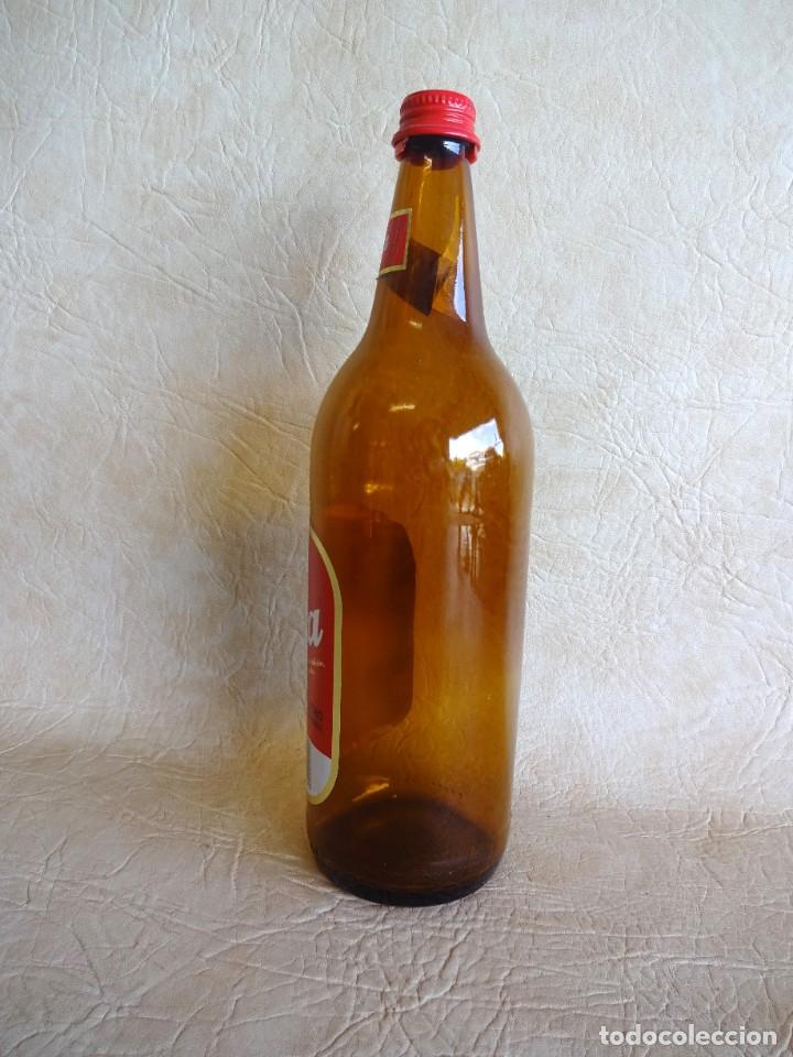 Botellas antiguas: botella de xibeca estrella damm 1 litro - Foto 6