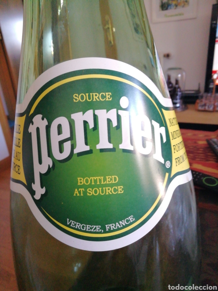 Botellas antiguas: Botella de cristal de perrier - Foto 3