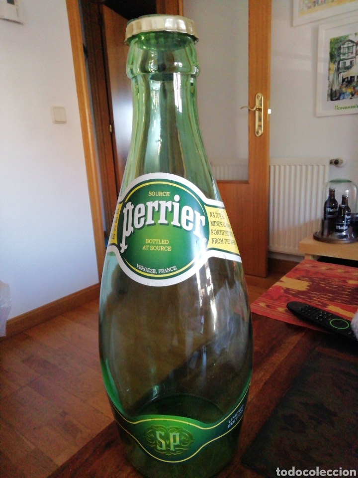 Botellas antiguas: Botella de cristal de perrier - Foto 4