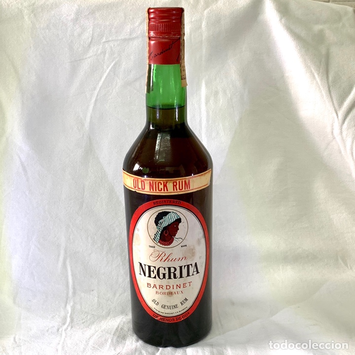 Botellas antiguas: BOTELLA RON RHUM NEGRITA BARDINET BORDEAUX - Foto 1
