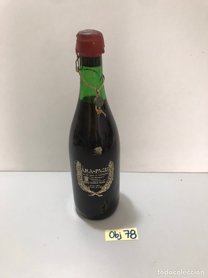 Botellas antiguas: ANTIGUA BOTELLA DE LICOR - Foto 1