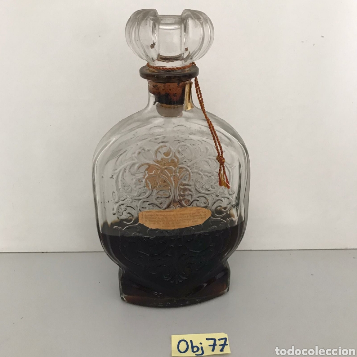 Botellas antiguas: Antigua botella de licor - Foto 2