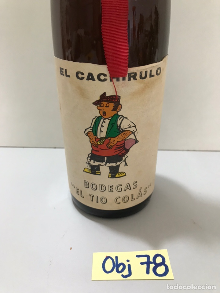 Botellas antiguas: BOTELLA DE VINO EL CACHIRULO - Foto 2