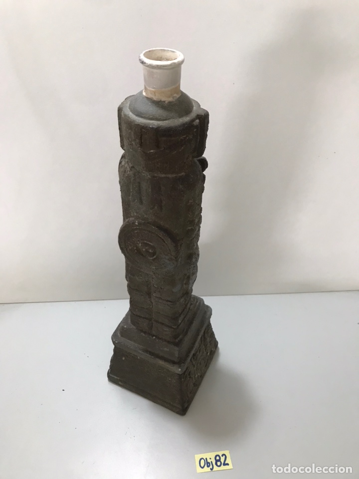 Botellas antiguas: BOTELLA MEXICANA VAC&Iacute;A DE TEQUILA DECANO - Foto 4