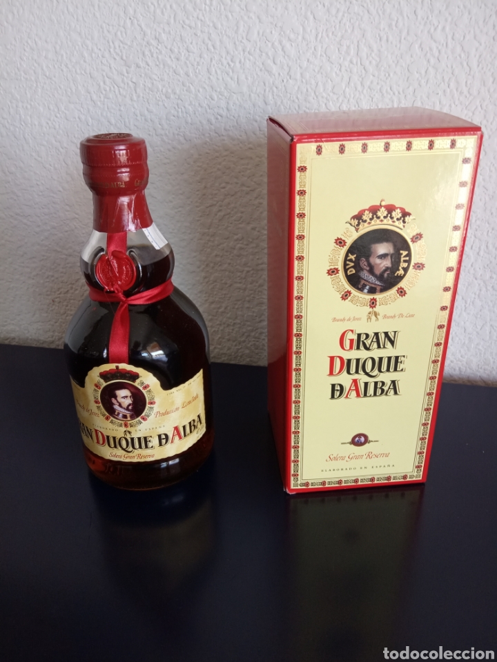 Botellas antiguas: BOTELLA BRANDY GRAN DUQUE DE ALBA - Foto 2