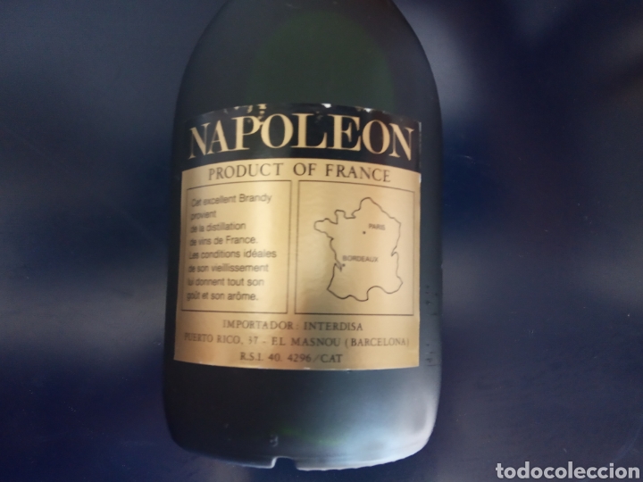 Botellas antiguas: Brandy Napole&oacute;n Saint Domenec - Foto 2