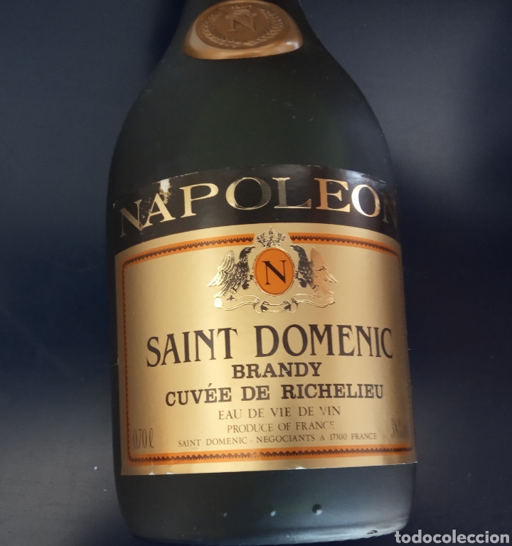 Botellas antiguas: Brandy Napole&oacute;n Saint Domenec - Foto 1