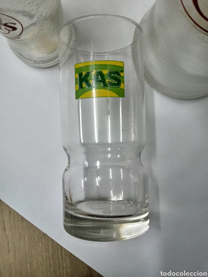 Botellas antiguas: Botellas y vaso de kas - Foto 6