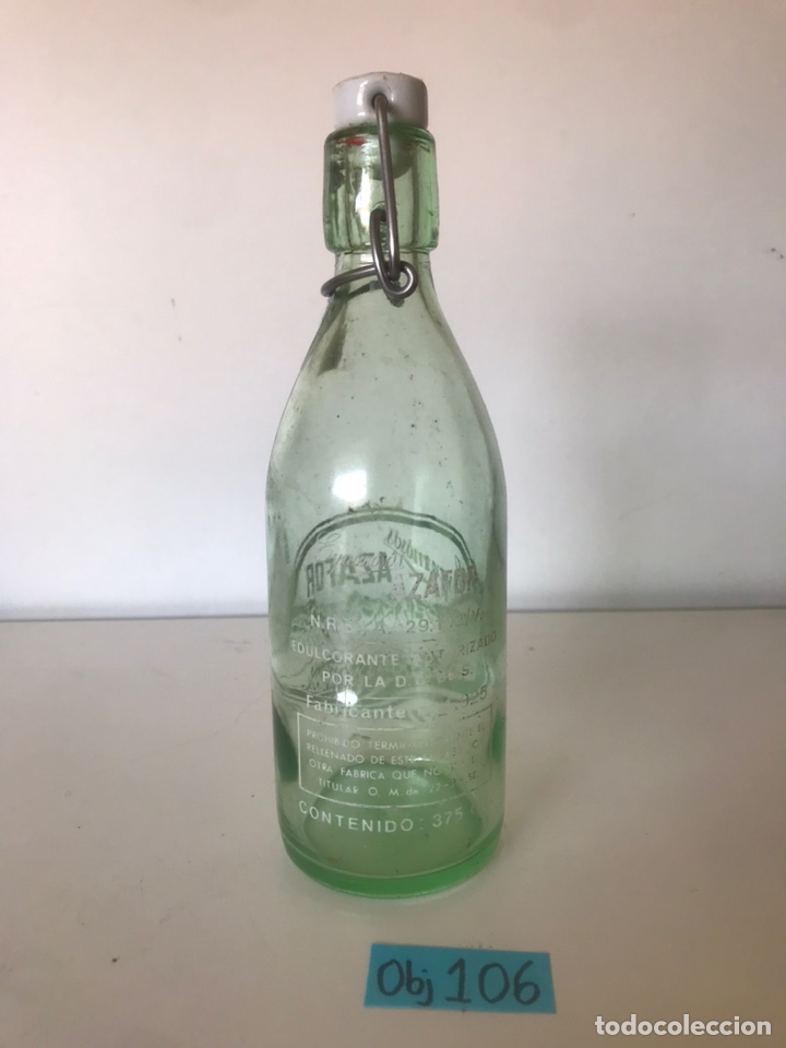 Botellas antiguas: ANTIGUA BOTELLA PUBLICITARIA - Foto 2