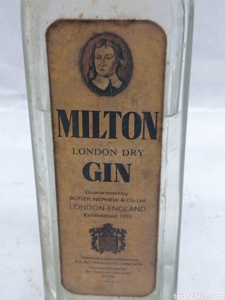 Botellas antiguas: Ginebra Milton - Foto 3