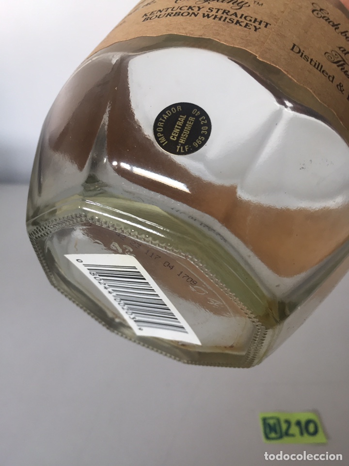 Botellas antiguas: Botella vac&iacute;a Blantons Bourbon - Foto 3