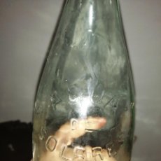 Botellas antiguas: BOTELLA DE AGUA SOLARES LETRAS EN RELIEVE ANTIGUA MODELO ALARGADO. Lote 225174010