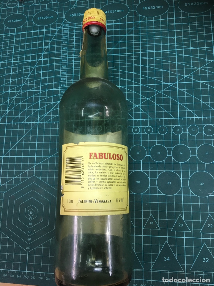 Botellas antiguas: Botella brandy fabuloso - Foto 2