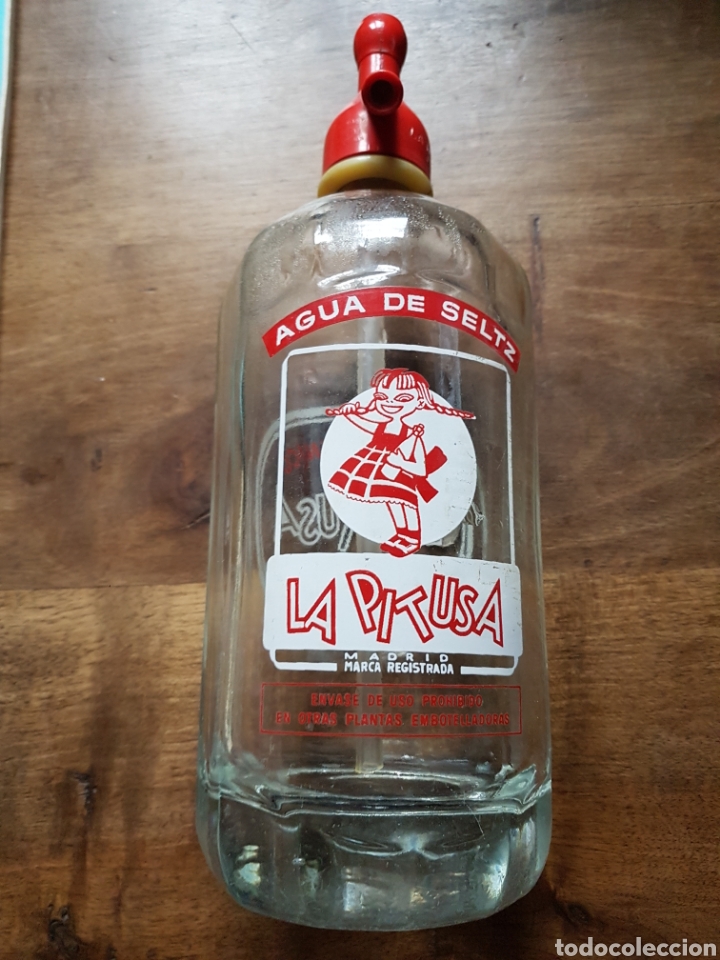 Botellas antiguas: Sifon la pitusa - Foto 2