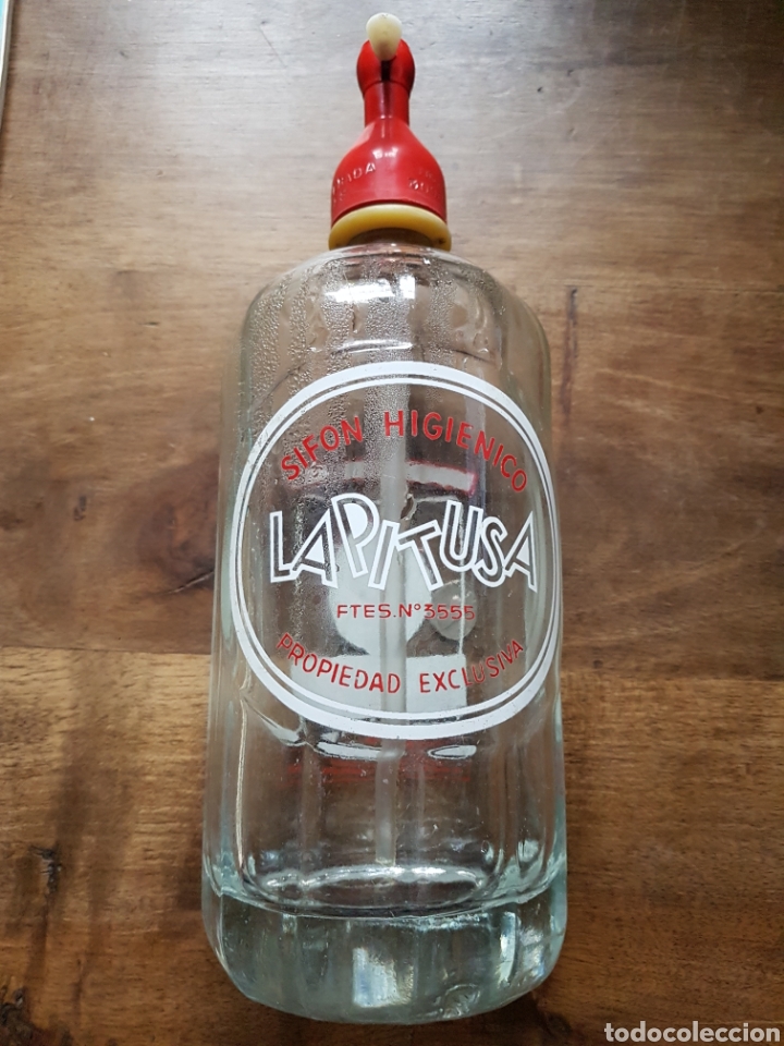 Botellas antiguas: Sifon la pitusa - Foto 1