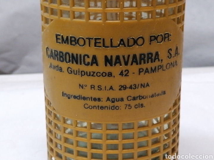 Botellas antiguas: Sif&oacute;n carb&oacute;nica Navarra - Foto 2