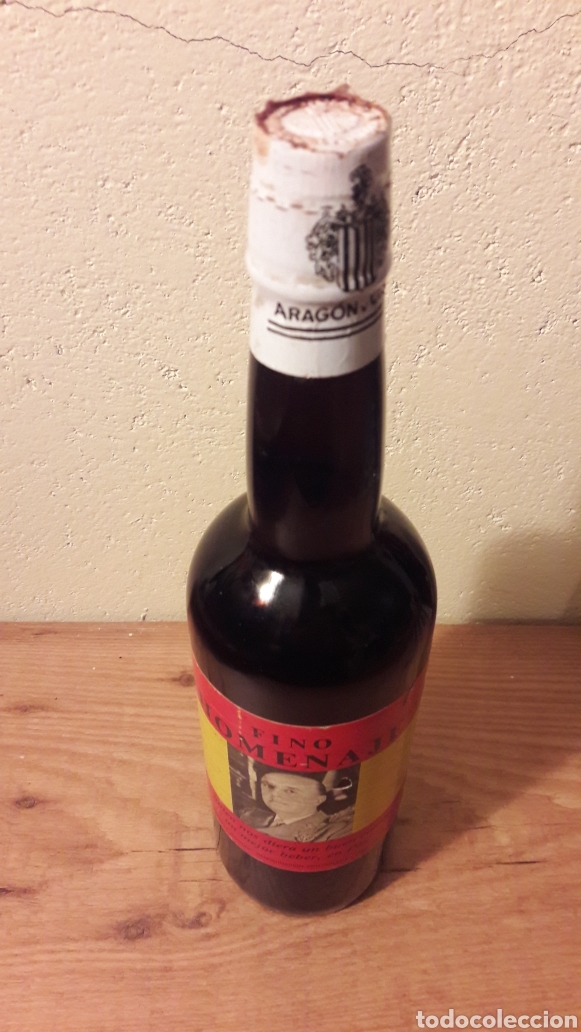 Botellas antiguas: Botella de Fino - Foto 3