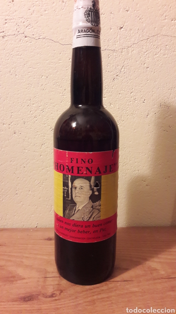 Botellas antiguas: Botella de Fino - Foto 1
