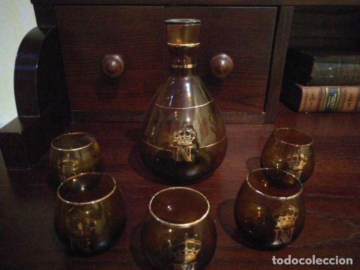 Botellas antiguas: COPAS Y BOTELLA DE NAPOLEON - Foto 1